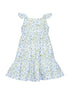 Blue Vines Woven Summer Dress