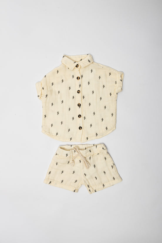 Cloud Muslin™ Set - Lightning Bolt