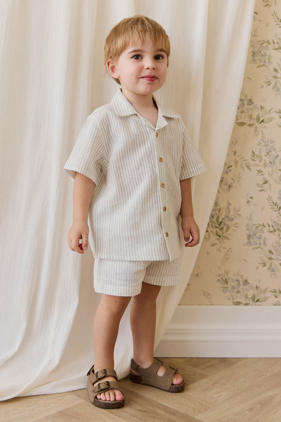 Organic Cotton Louis Short + Silas Shirt - Dawn