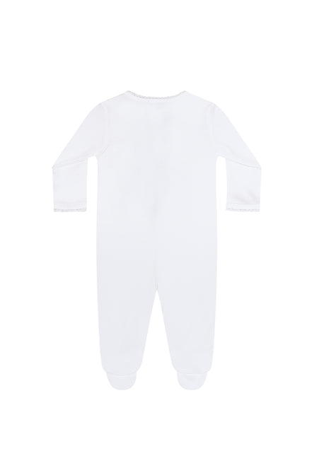White Crochet Footie