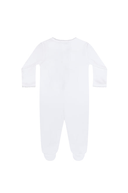 White Crochet Footie