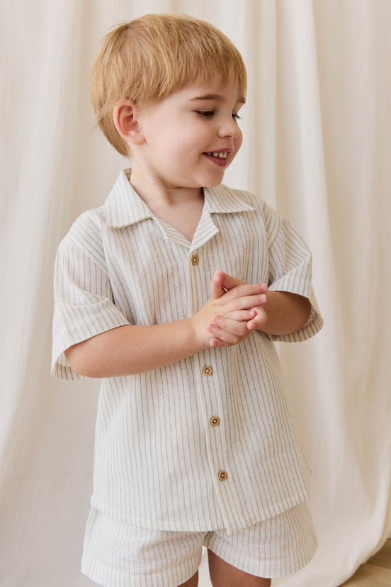 Organic Cotton Louis Short + Silas Shirt - Dawn
