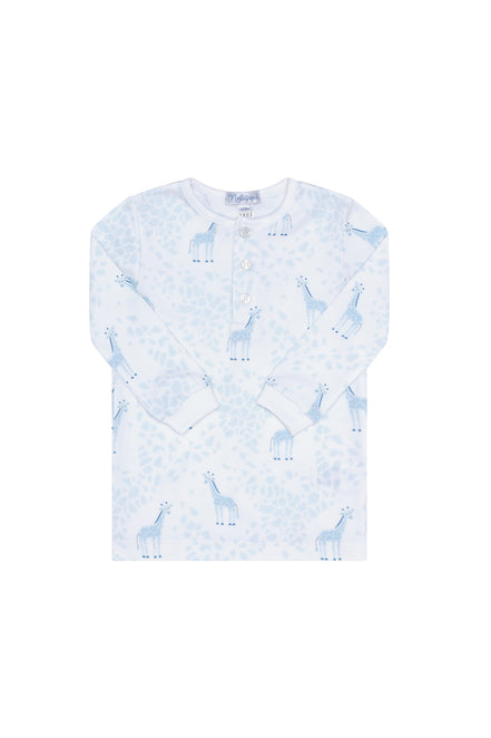 Blue Giraffe Print Pajama