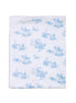 Blue Toile Blanket