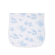 Blue Toile Burp Cloth